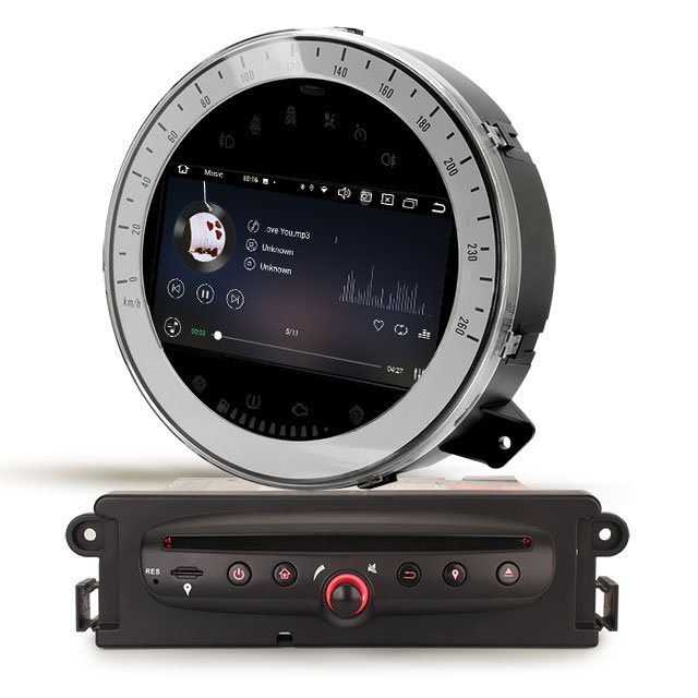 Erisin ES8518M Android 12.0 DSP 8-Core Car Dvd Player For Bmw Mini Cooper 2006-2013 GPS Wireless CarPlay Auto 4G BT5.0 Stereo