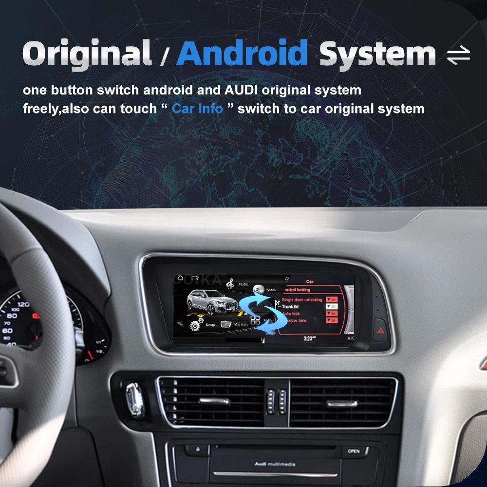 8.8'' Touch Screen 8 CORE ANDROID 11 Car Stereo Auto Player GPS Navigation for Audi A5 2009-2016 Car DVD Player Wifi Carplay 4g