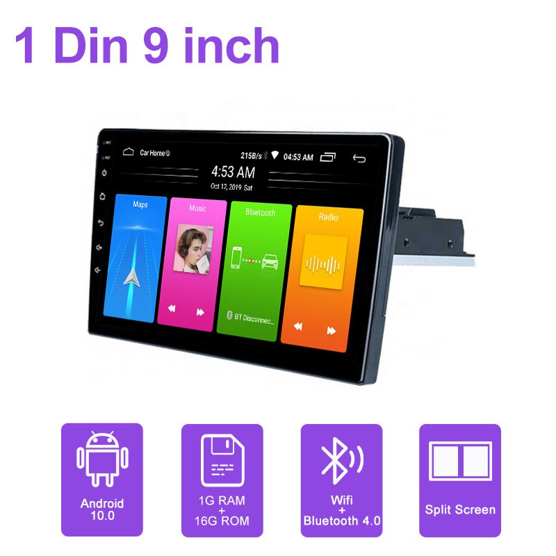 Adjustable Height All-in-One 9-inch 10-inch Android Navigation Single Ingot Neutral Machine Navigation Chassis Car DVD Player