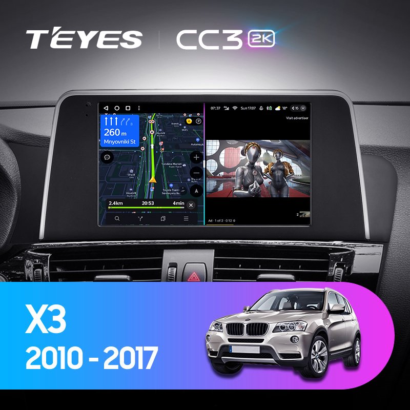 TEYES CC3 2K For BMW X3 F25 2010 - 2017 Car Radio Multimedia Video Player Navigation stereo GPS Android 10 No 2din 2 din dvd