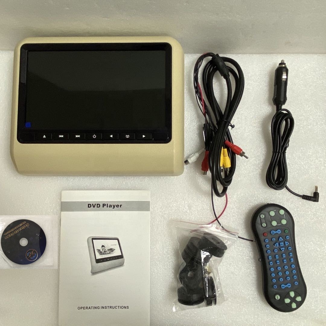 Factory Price 9 inch Universal Removable Headrest Car Dvd Player Monitor with Digital Panel CD VCD USB