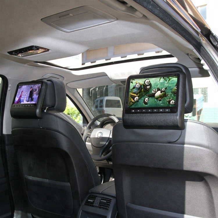Factory Price 9 inch Universal Removable Headrest Car Dvd Player Monitor with Digital Panel CD VCD USB