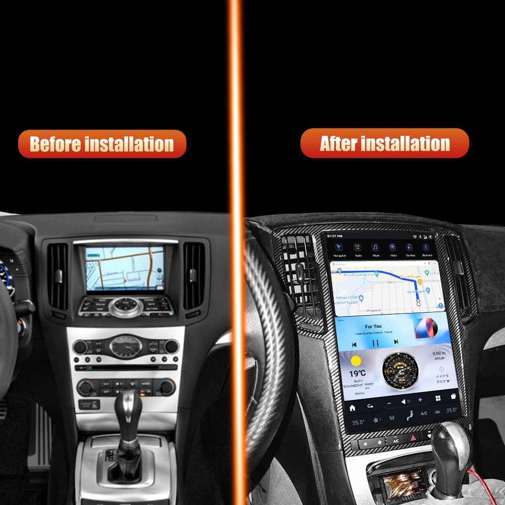 AuCar 14.4" Latest Android 13 8G-128G Car Radio GPS Navigation For Infiniti G37 2007-2013 Multimedia Stereo Player Tesla Screen