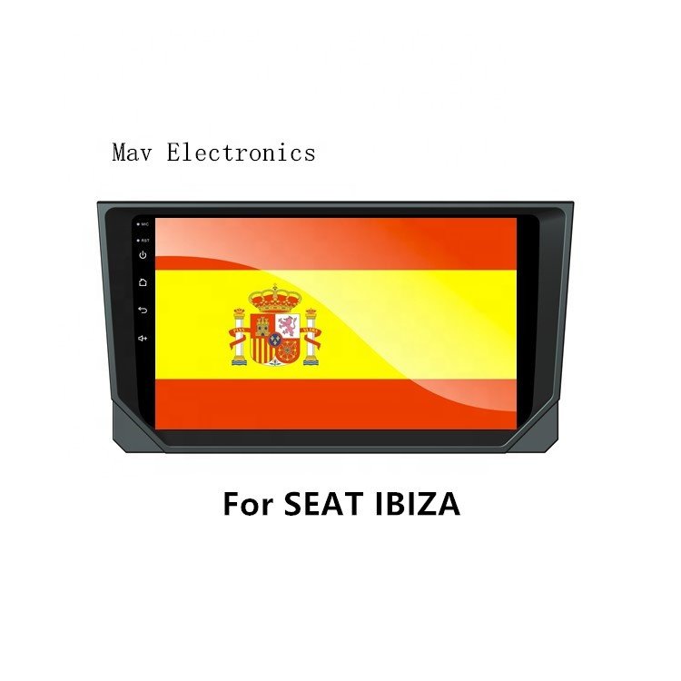 Car audio for Seat Ibiza car DVD player Car video GPS Navigation 9inch 2.5D Full screen Reversing visible
