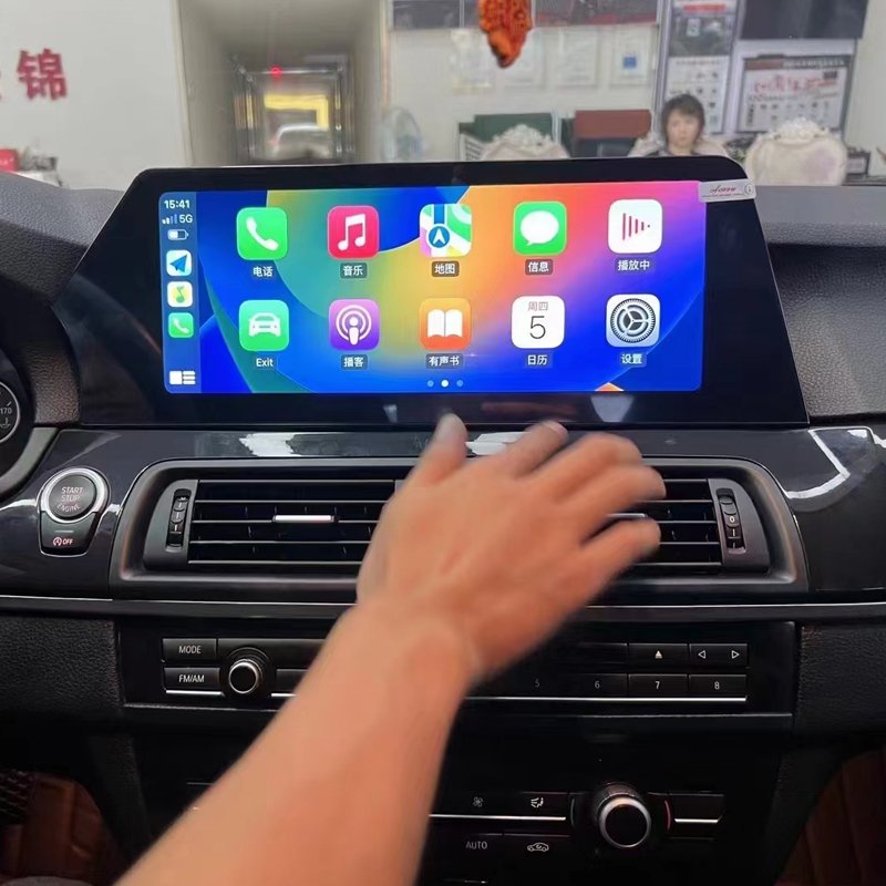 12.3 Inch Android Car dvd player touch screen radio gps navigation For Bmw 5 series F10 F11 2011-2017