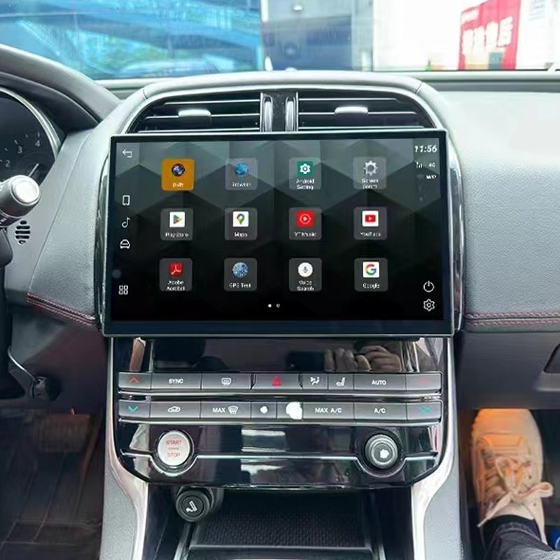12.3 inch dvd car radio stereo android touch screen multimedia carplay gps navigation For Jaguar F-PACE F-TYPE XJ XJL XE XEL XF