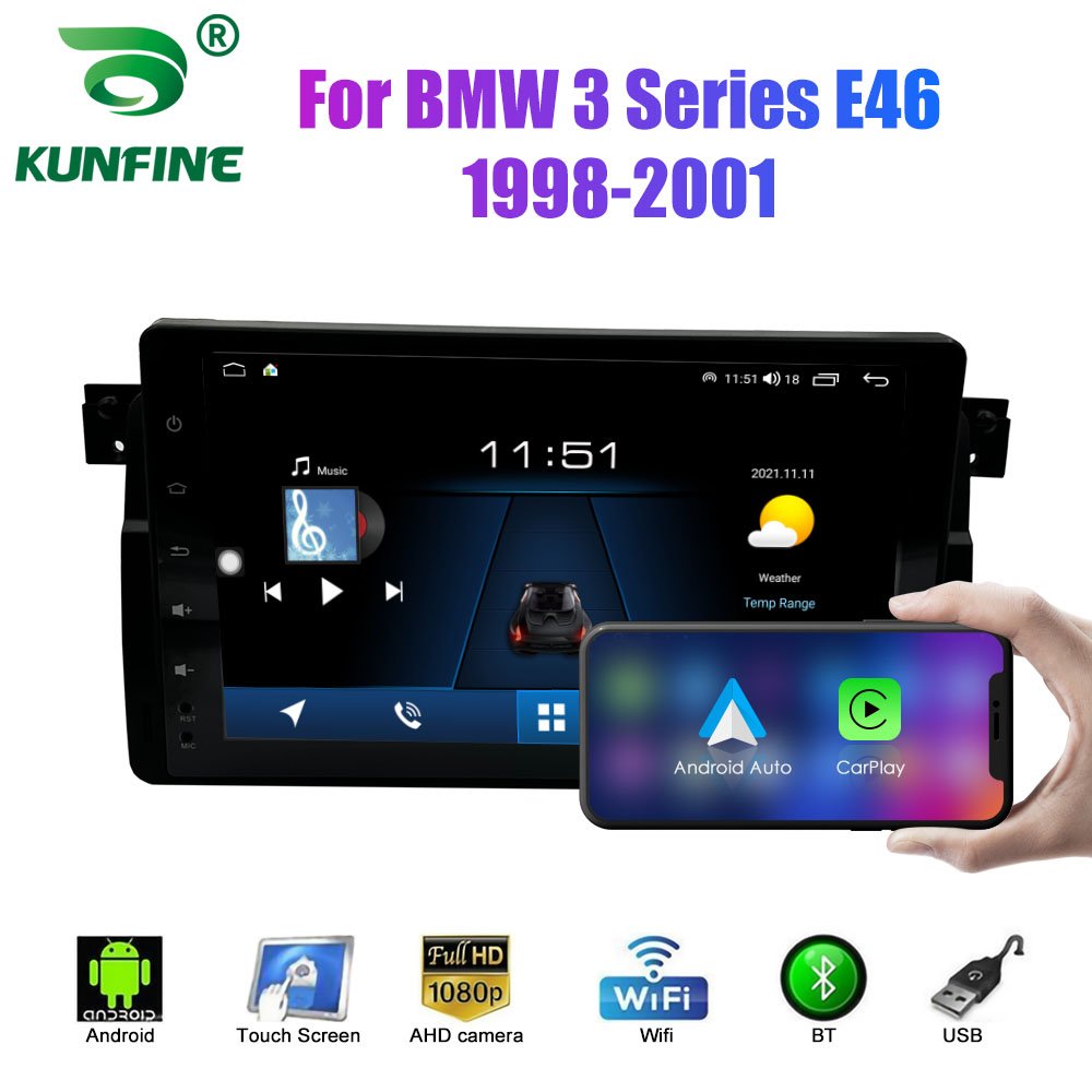 2 Din Android Car Radio For BMW 3 Series E46 1998-2006 Car Stereo Automotive Multimedia Video DVD Player GPS Navigation Carplay