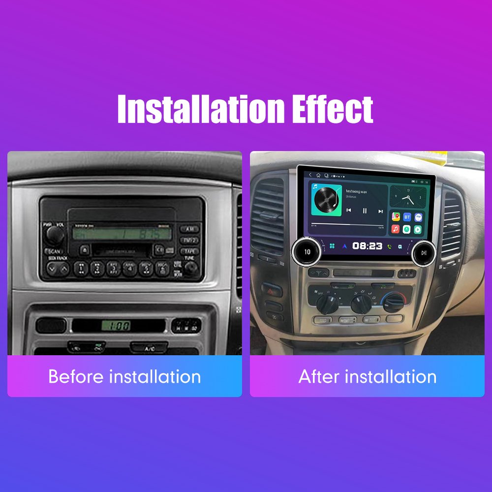 11.8Inch 2Din Android Car Radio For Toyota Land Cruiser 2003-2007 2K QLED Screen Car Stereo Car DVD Player Carplay Android Auto