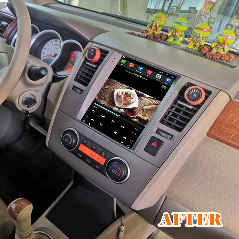9.7 Inch Touch Screen Car Radio Wireless Carplay GPS DSP OBD2 Functions Built-in GPS Android 13 OS 1 Year Nissan Tiida 2008-2011