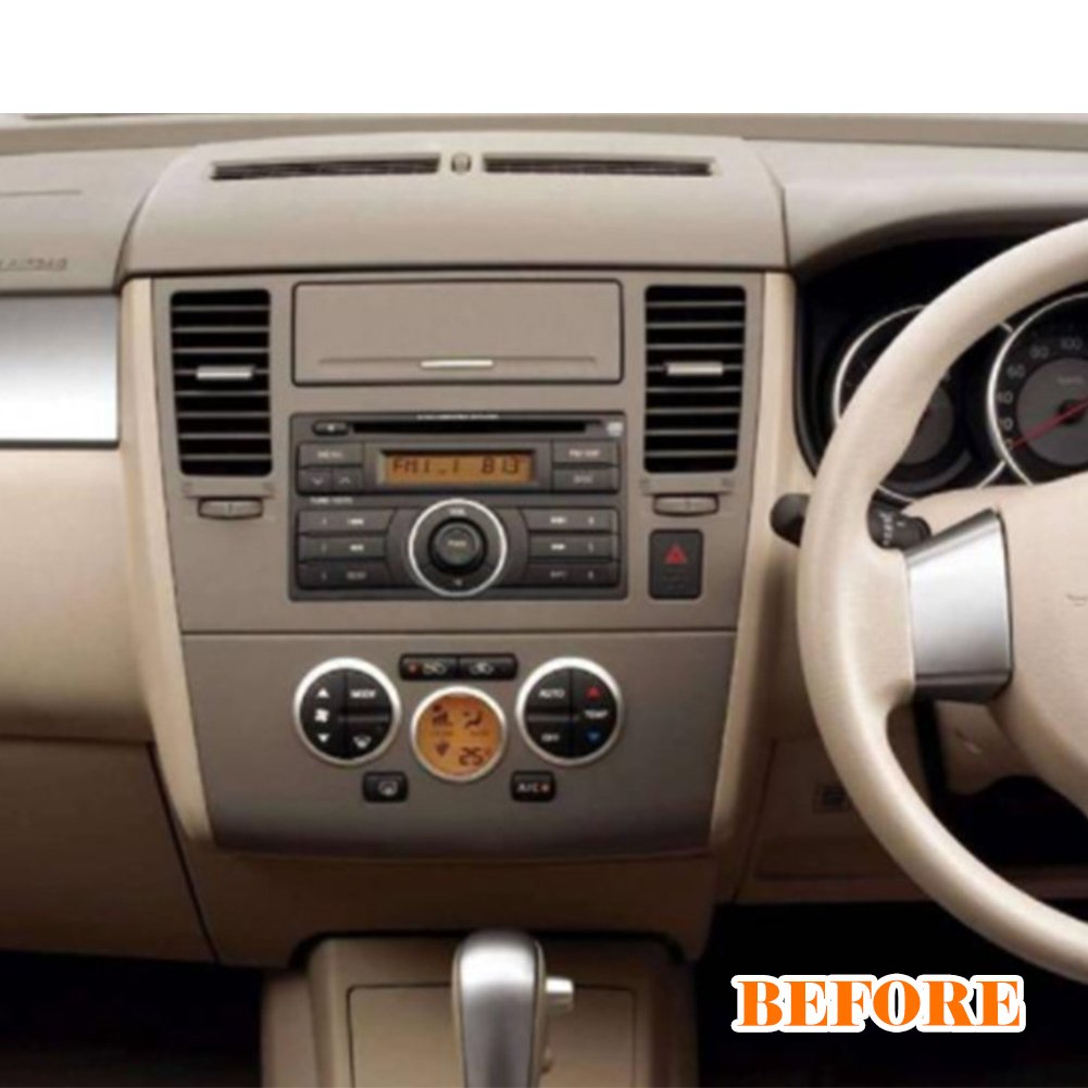 9.7 Inch Touch Screen Car Radio Wireless Carplay GPS DSP OBD2 Functions Built-in GPS Android 13 OS 1 Year Nissan Tiida 2008-2011
