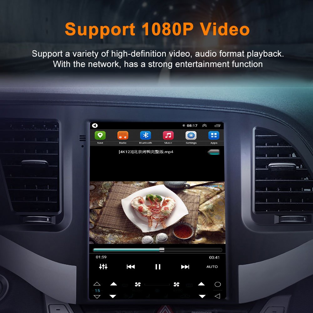 9.7 Inch Touch Screen Car Radio Wireless Carplay GPS DSP OBD2 Functions Built-in GPS Android 13 OS 1 Year Nissan Tiida 2008-2011