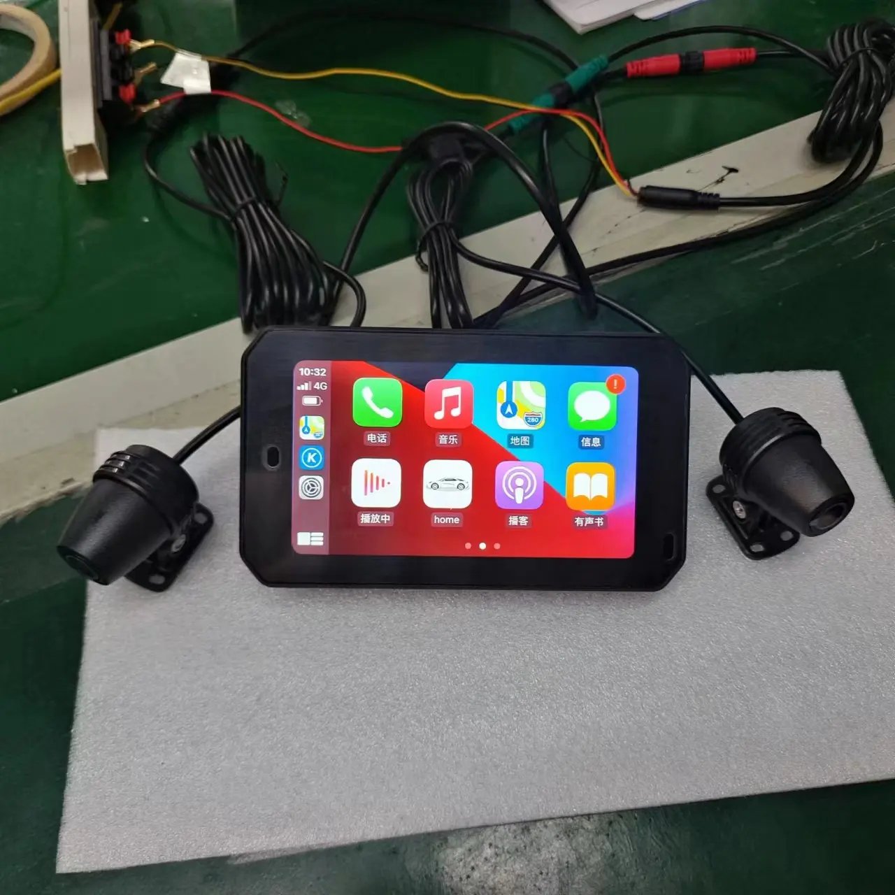 Carplay screen 5inch Touch Waterproof Motorcycle GPS Carplay Monitor Android BT Wireless Carplay Motor Bicycle GPS Navigation