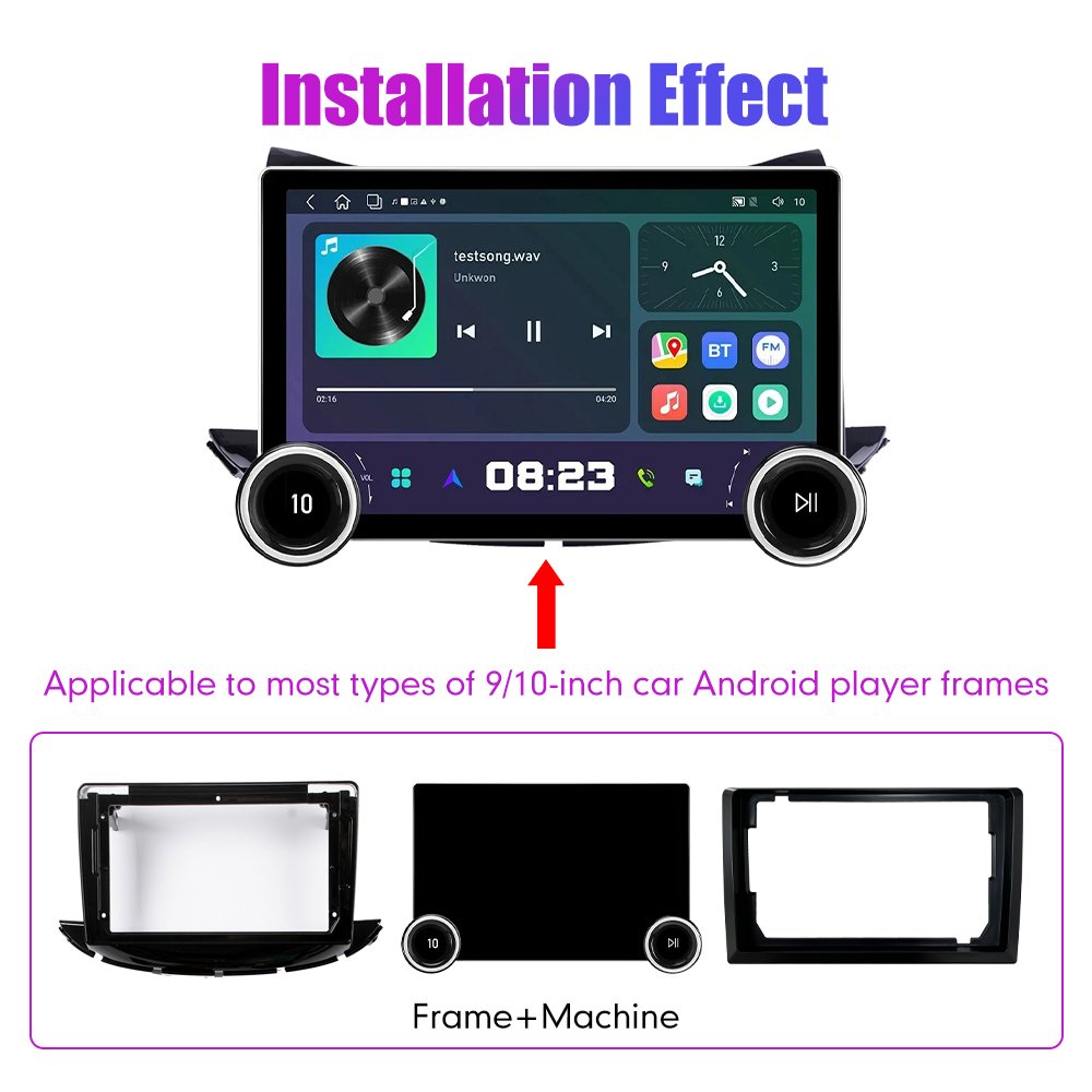 11.8 Inch 2K Dual Knobs 2 Din QLED Screen Car Radio For Chevrolet Trax 2017-2019 Multimedia Player Android Auto Carplay