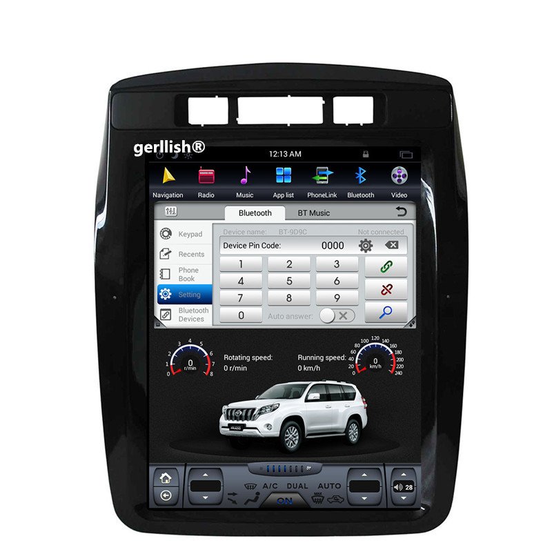 Vertical screen android 10.4 inch tesla style car dvd radio stereo player for VW Volkswagen Touareg 2010-2017 gps navigation
