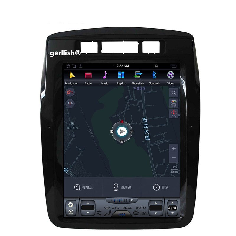 Vertical screen android 10.4 inch tesla style car dvd radio stereo player for VW Volkswagen Touareg 2010-2017 gps navigation