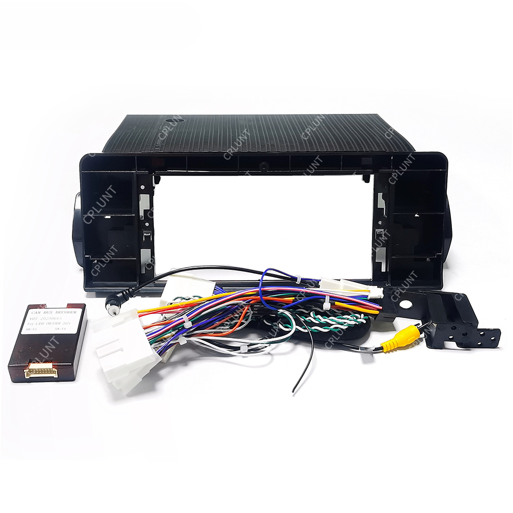 Car DVD Player Frame For TOYOTA LAND CRUISER LC300 2023 12.3INCH Android radio Farme stereo