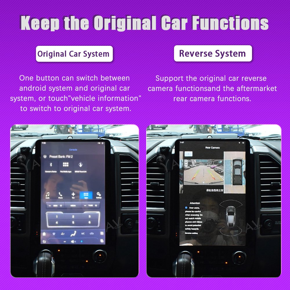 Android Touch Screen 14.5 Inch GPS Navigation Multimedia Player Carplay Stereo Car Radio For Ford Expedition 2018-2022