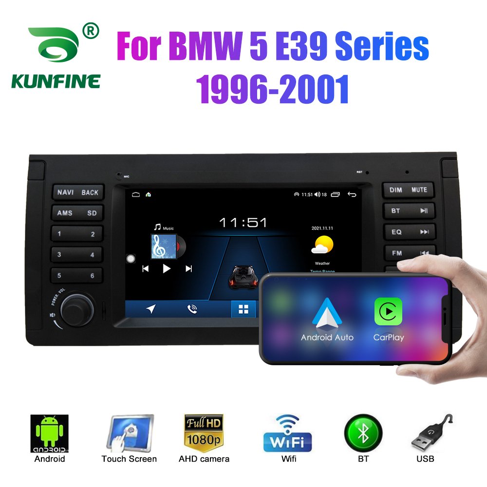 2 Din Android Car Radio For BMW 5 E39 Series 1996-2001 Car Stereo Automotive Multimedia Video DVD Player GPS Navigation Carplay