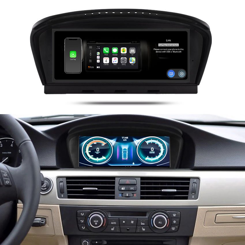 Latest 8.8 inch Upgrade Screen Car GPS 4G Navigation Android 13 for BMW 5 Series E60 E61 E62 Multimedia