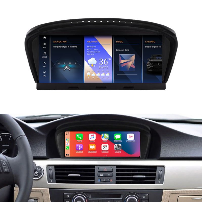 Latest 8.8 inch Upgrade Screen Car GPS 4G Navigation Android 13 for BMW 5 Series E60 E61 E62 Multimedia