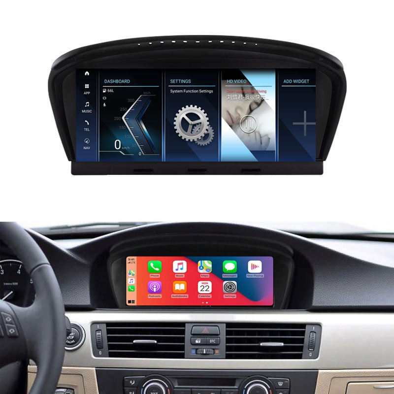 Latest 8.8 inch Upgrade Screen Car GPS 4G Navigation Android 13 for BMW 5 Series E60 E61 E62 Multimedia
