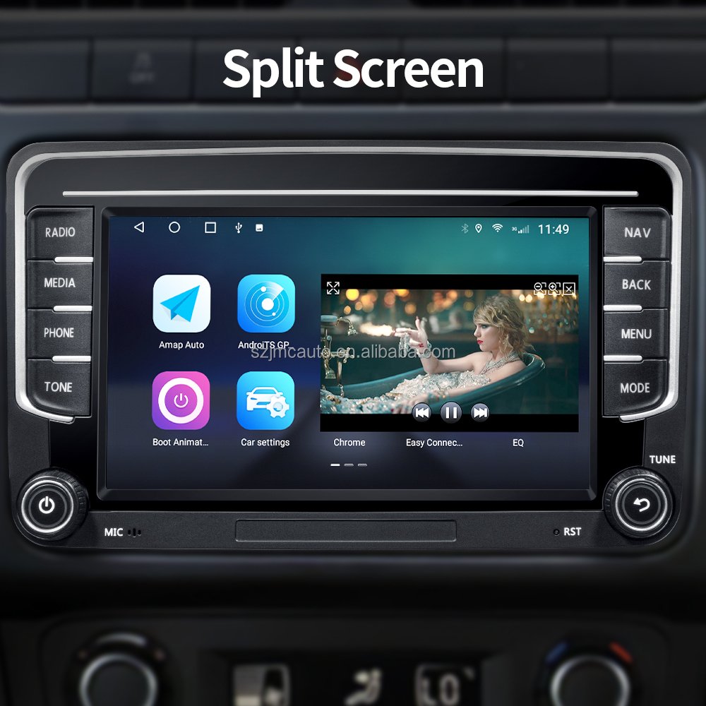 JMC 7 inch Car Multimedia system Android Auto Carplay double din android player for VW GOLF