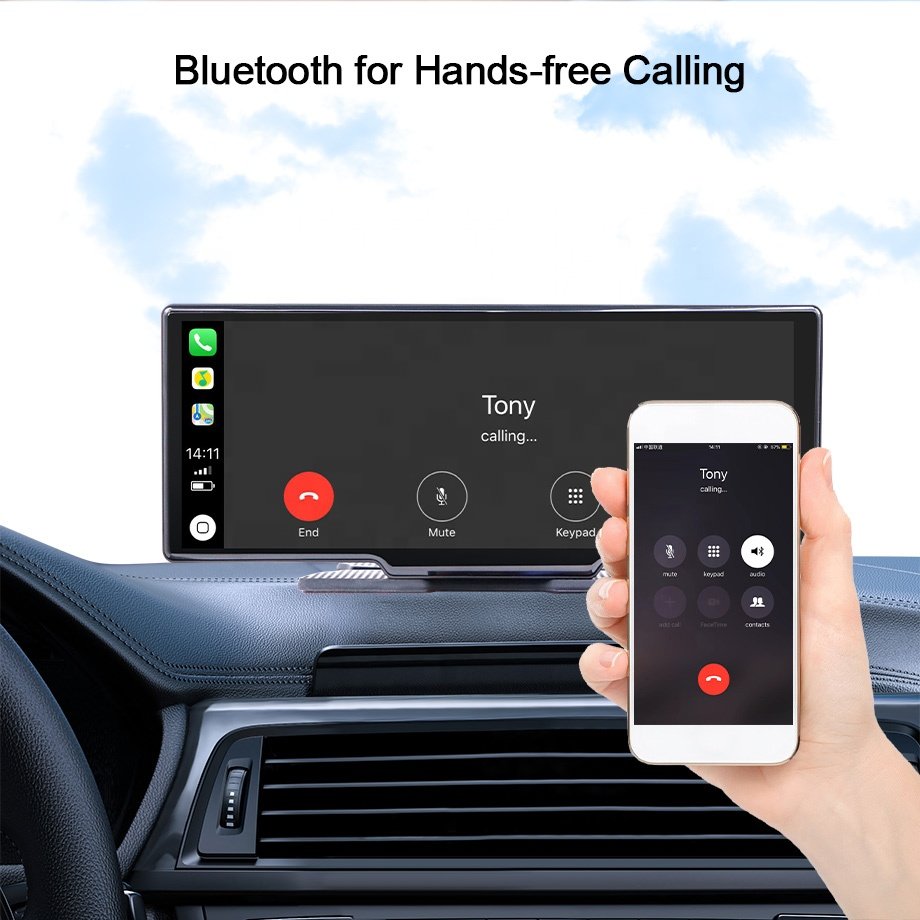 Portable 10.26 Car Radio Video Audio GPS Navigation Device 4G SIM Android 10 DVD Player with Screen Carplay Android Auto ADAS FM