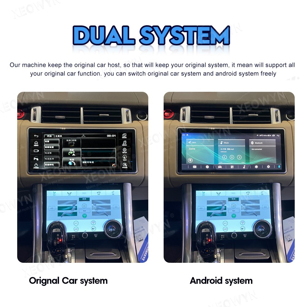 Multimedia GPS Navigation Head Unit Touch Screen Android Car DVD Player for Land Rover Range Rover Sport L494 2013-2016