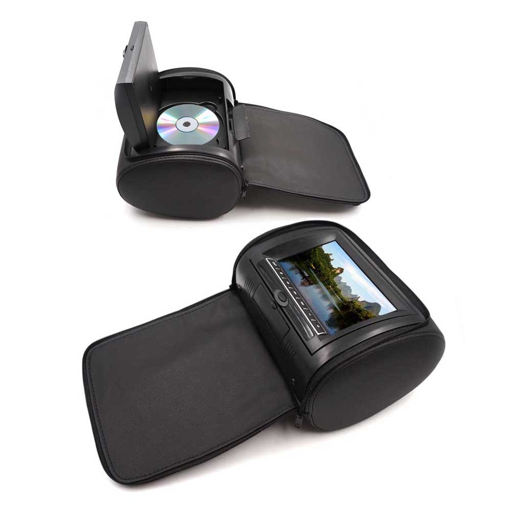 Supports DVD/CD dual screen 7'' headrest car dvd player with AV