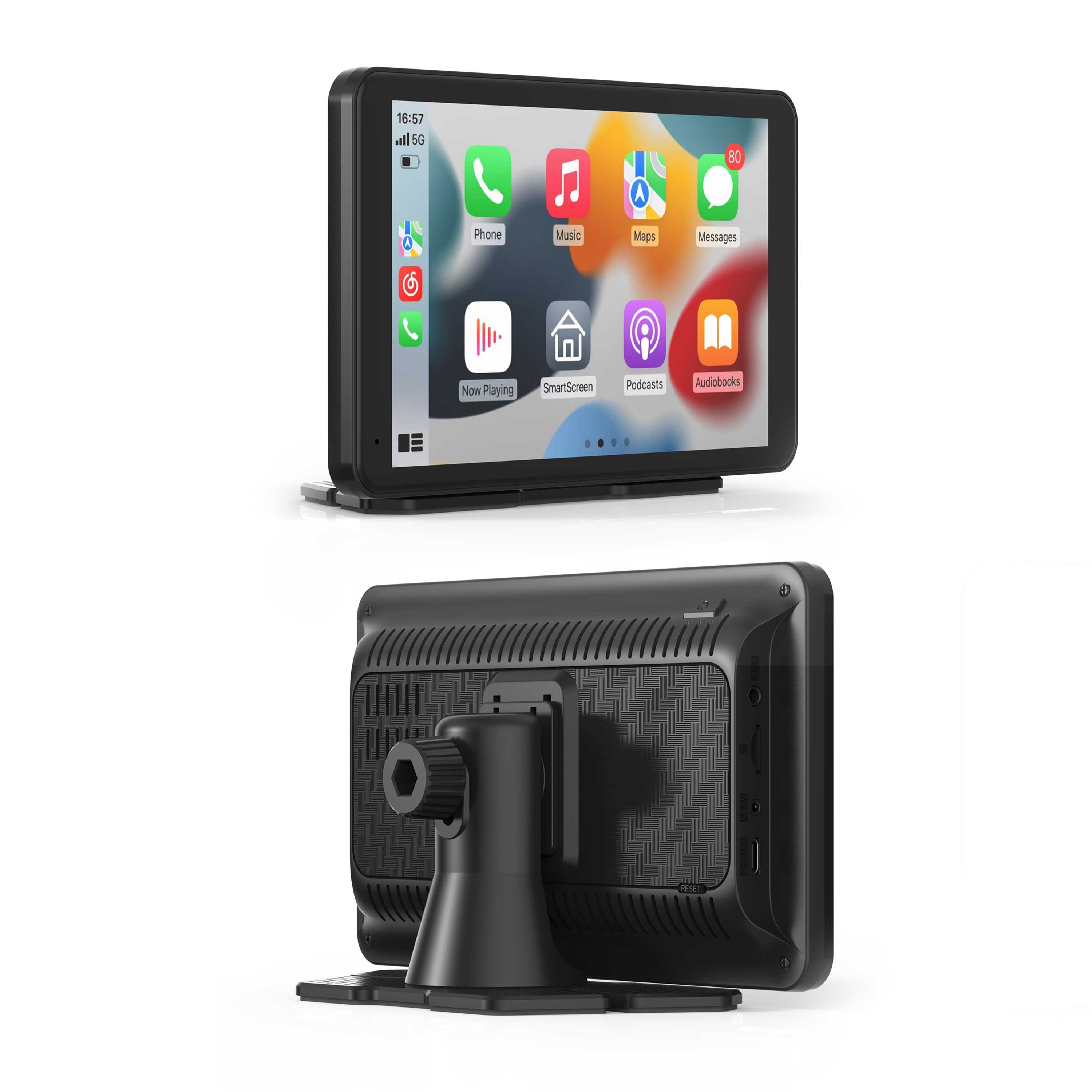 7 inch Carplay Android Car Auto Mirror IPS Touch Screen 3 In1 Stereo Support BT/Wifi Smart MP5 Player