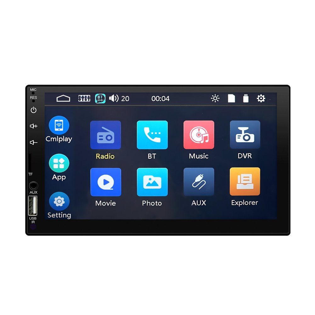 New Selling Universal 7 Inch Car Radio Android Auto Bt Fm Mirror Link 2 Din Car Dvd Player