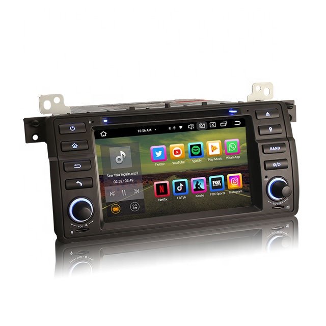 Erisin ES8546B 7 inch Android 12.0 IPS wireless CarPlay 4G BT5.1 DSP car dvd player for BMW E46 M3 Rover 75 MG ZT