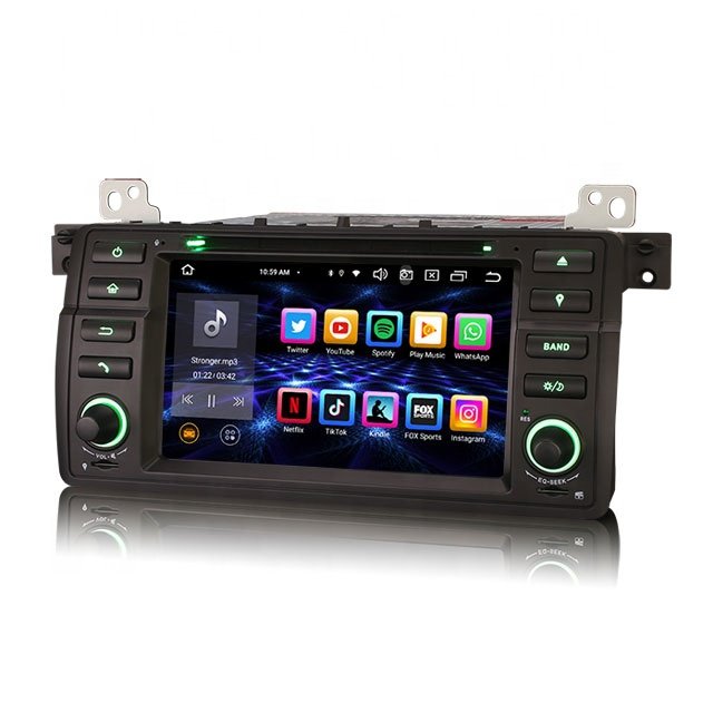 Erisin ES8546B 7 inch Android 12.0 IPS wireless CarPlay 4G BT5.1 DSP car dvd player for BMW E46 M3 Rover 75 MG ZT