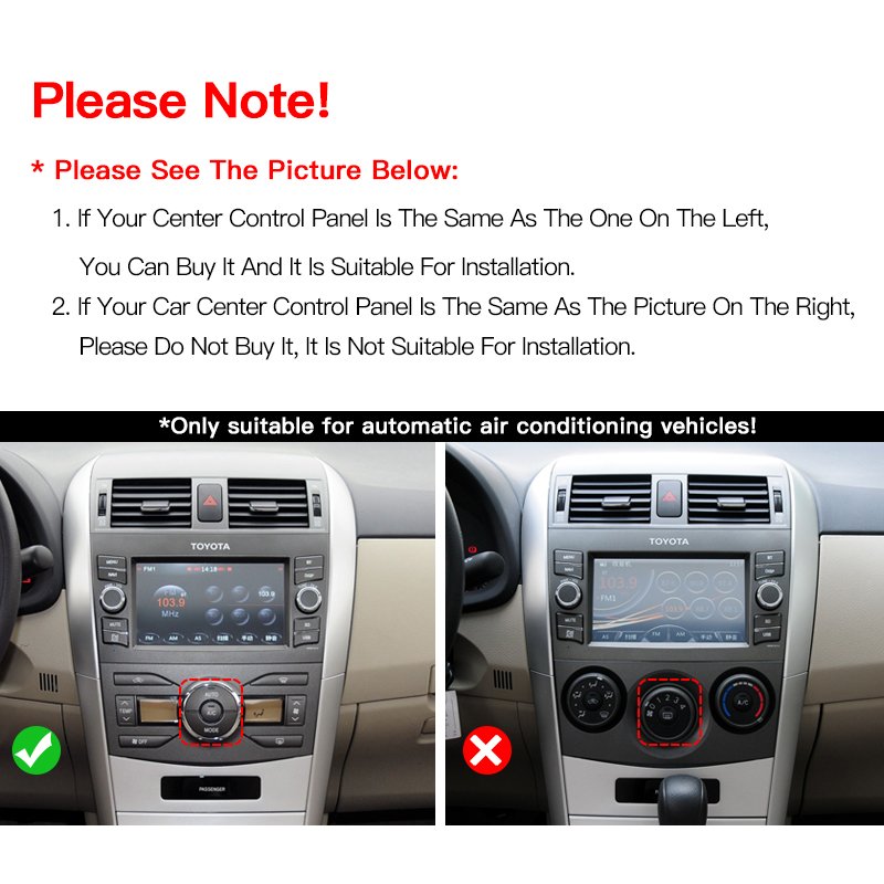 Android13 Carplay For Toyota Corolla 2007-2012 Auto For Tesla Screen Car Radio GPS Navigation Multimedia Player Stereo 2Din Wifi