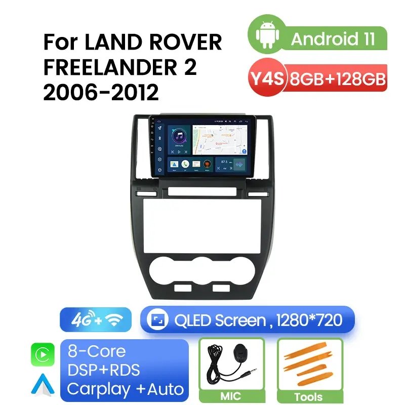 Navitree QLED/IPS 1280*720 car dvd player for LAND ROVER FREELANDER 2 2006-2012 car radio BT RDS DSP Mirror LinK Stereo Carplay