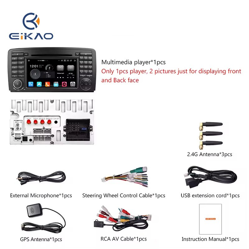 7 inch Android Car multimedia radio player 8 core for Mercedes Benz R-Class W251 2006-2012 IPS screen DSP 4g lte Car DVD Player