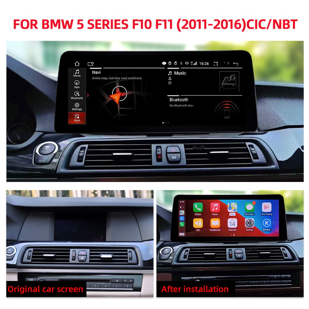 12.3inch Android 11 Car GPS Navigation Multimedia Radio dvd Player for BMW 5 Series F10 F11 2011-2016 CIC/NBT Carplay WIFI 4G