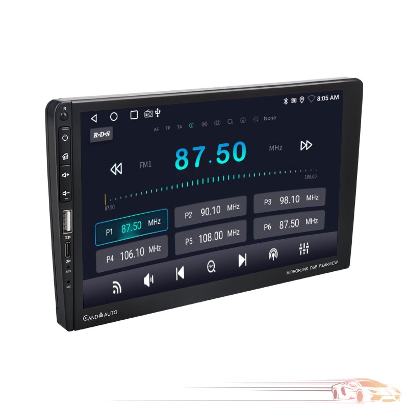 9'' 9016A Android Universal Car Radio Stereo Player FM BT GPS Carplay Android Auto Mirrorlink AUX Double USB Rear View