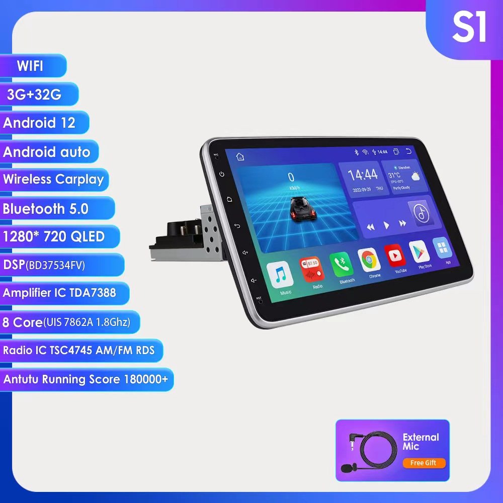 9.3inch portable navigation display Dash Cam DVR Night Vision drive recorder car player