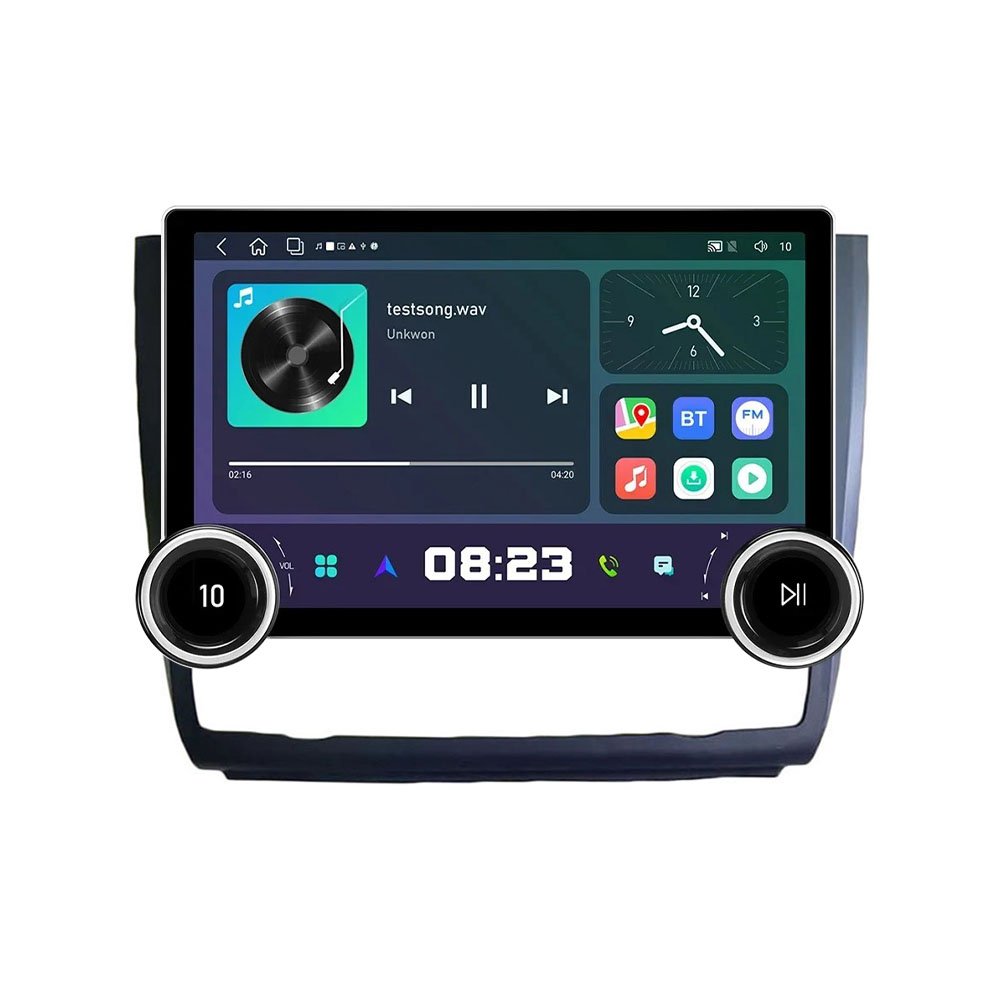 11.8" Diamond Dual Knobs 2K QLED Screen 2 Din Android Car Radio For BMW 1 series 2008-2012 High Stereo Android Auto Carplay