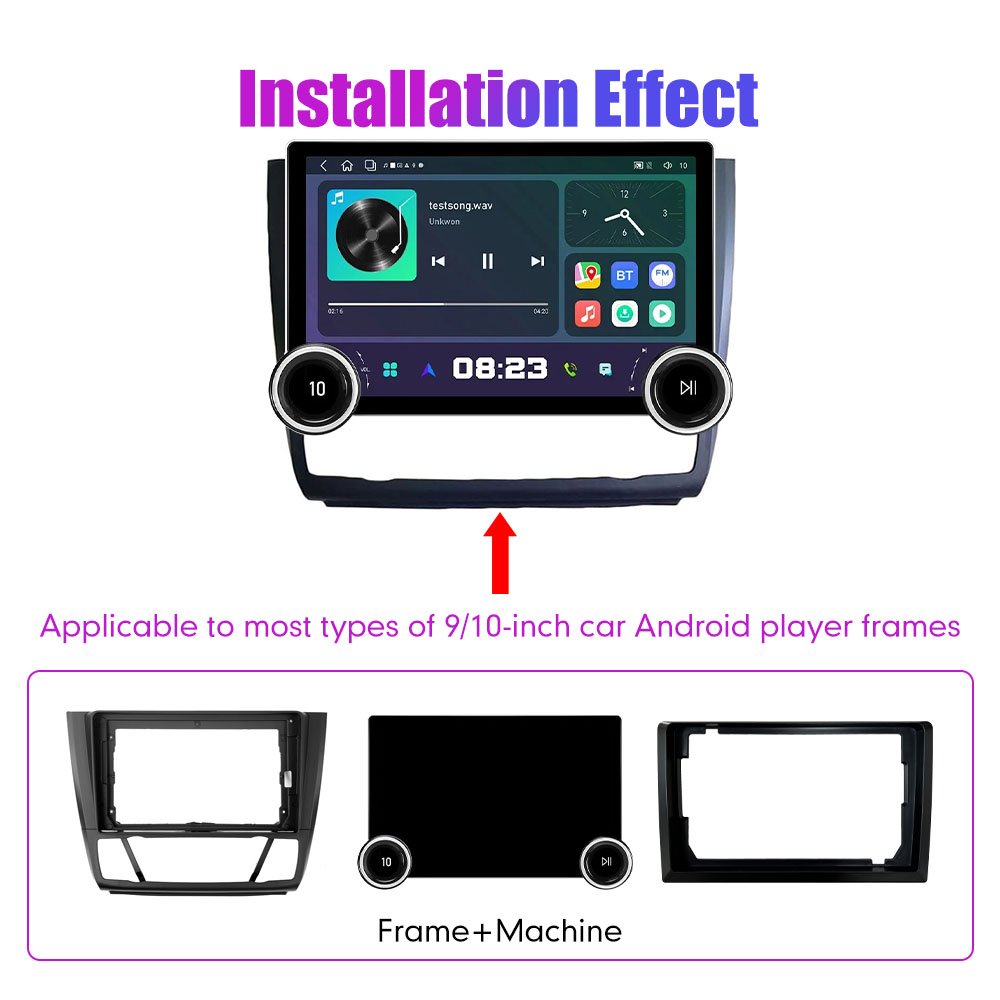 11.8" Diamond Dual Knobs 2K QLED Screen 2 Din Android Car Radio For BMW 1 series 2008-2012 High Stereo Android Auto Carplay