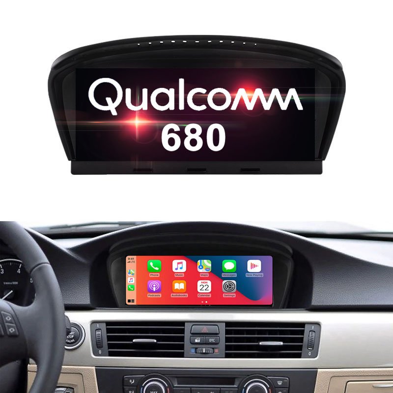 Qualcomm 680 Android 13 Touch Screen Car Radio With Carplay GPS Navigation Stereo Audio For BMW 5 Series E60 E61 E62 E63