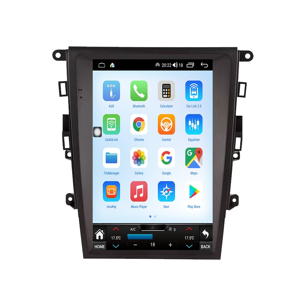 12.1 Inch Android 12 Touch Vertical Screen Car Radio GPS Navigation Auto Stereo Headunit 4G DVD Player For Ford Mondeo 2013-2018