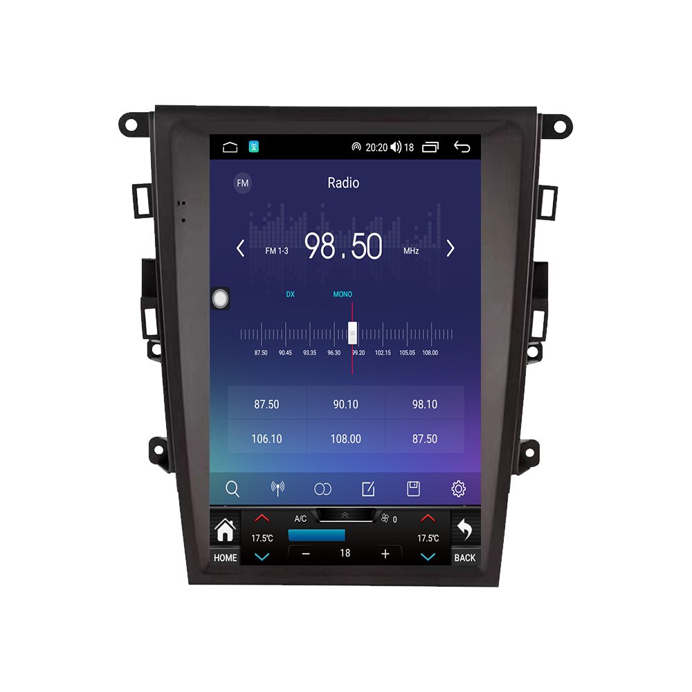 12.1 Inch Android 12 Touch Vertical Screen Car Radio GPS Navigation Auto Stereo Headunit 4G DVD Player For Ford Mondeo 2013-2018