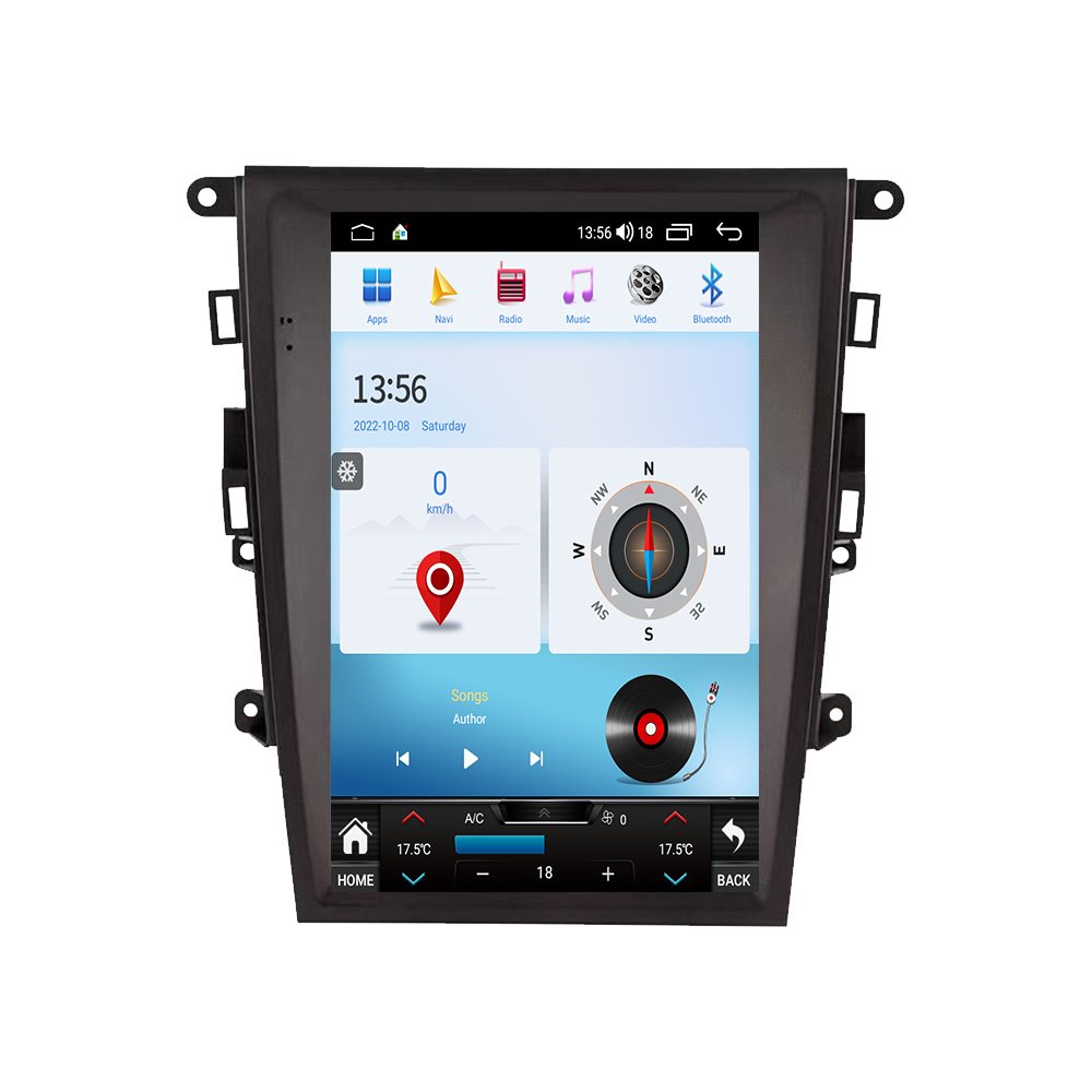 12.1 Inch Android 12 Touch Vertical Screen Car Radio GPS Navigation Auto Stereo Headunit 4G DVD Player For Ford Mondeo 2013-2018
