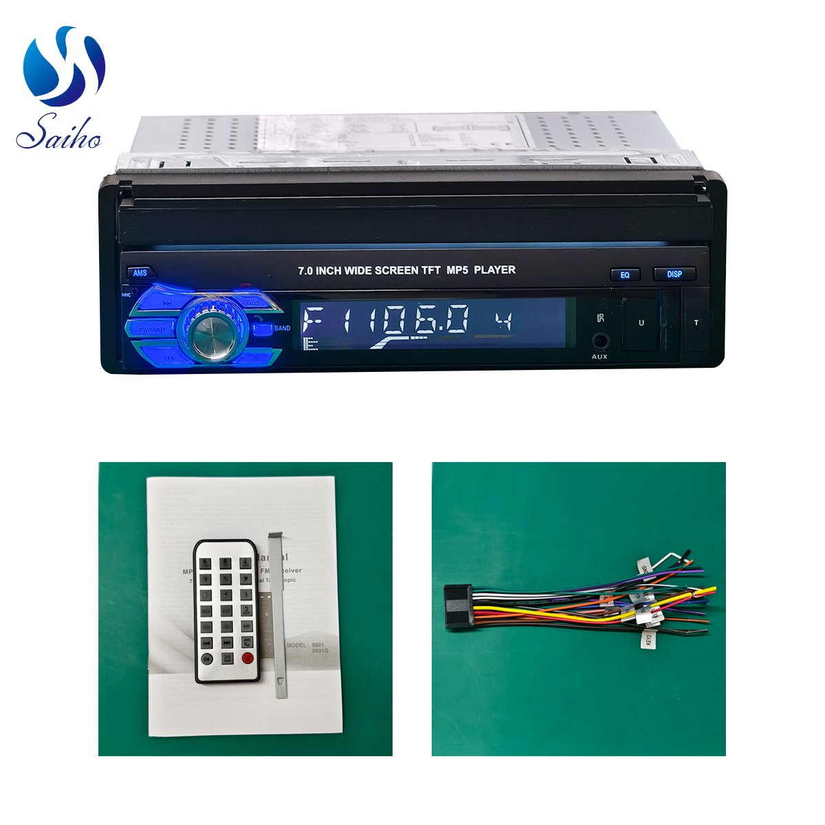 Car MP5 Player 1din Auto Retractable MP5 Multimedia Player 7inch Car Stereo Video DVD Player