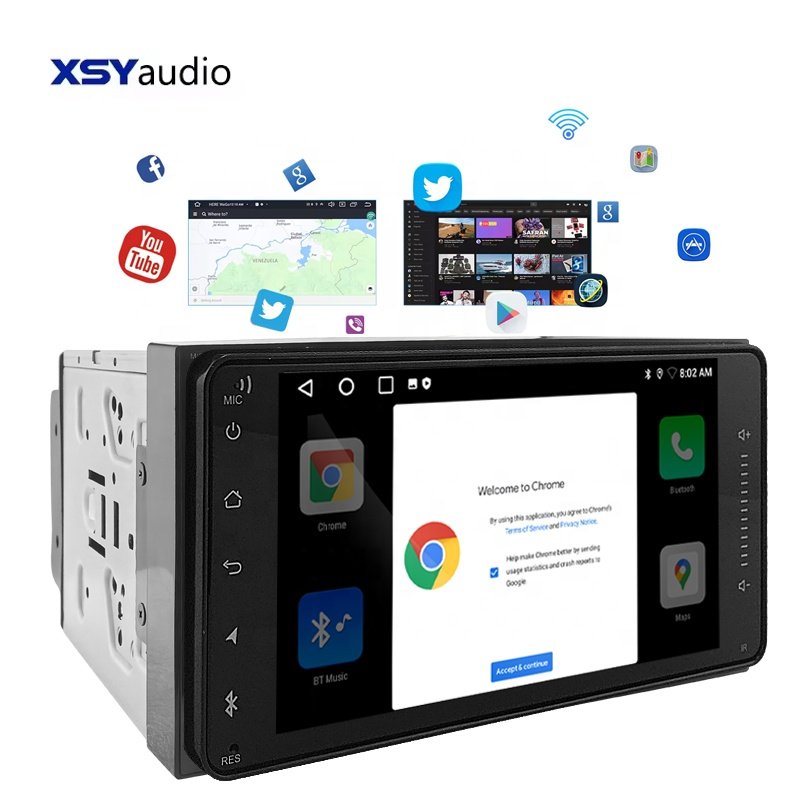 xsyaudio Hot Sale 7 inch IPS Touch Screen Android Car Monitor Wireless Phone link WiFi BT Phone Car dvd player