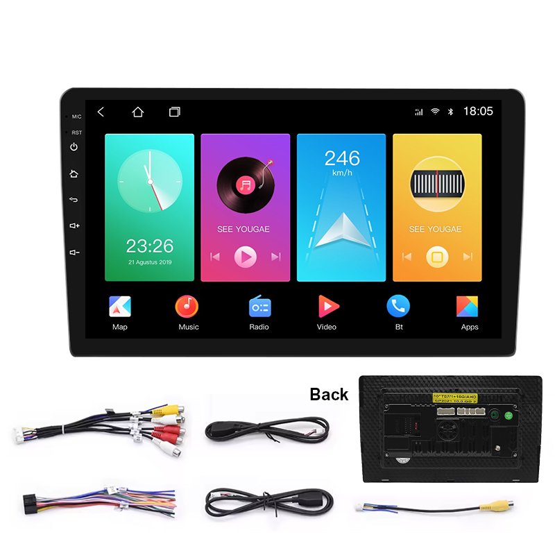 Android radios 10inch autoradio 12 double din multimedia android touch car screen car radio for honda accord 2003-2007