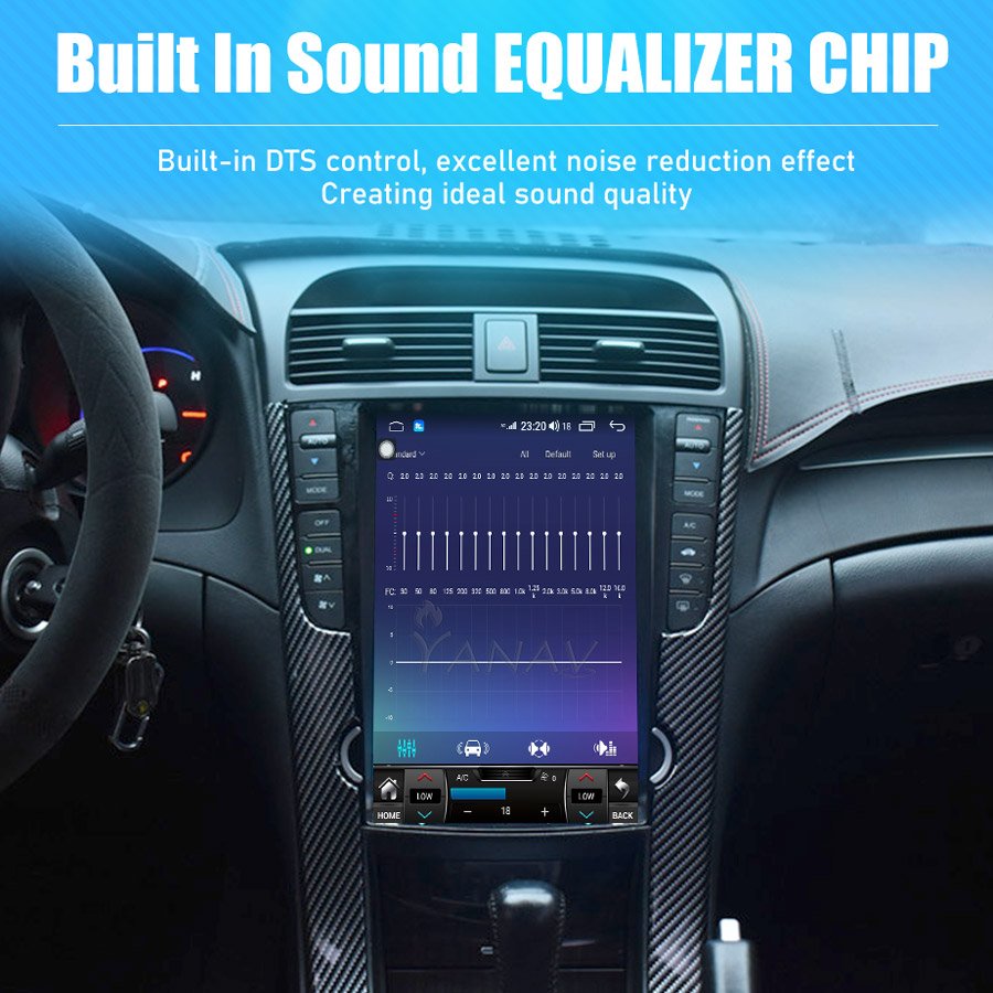 12.1 Inch Tesla Screen Auto Stereo GPS Navigation android auto carplay Car radio For Acura TL 2004 2005 2006 2007 2008