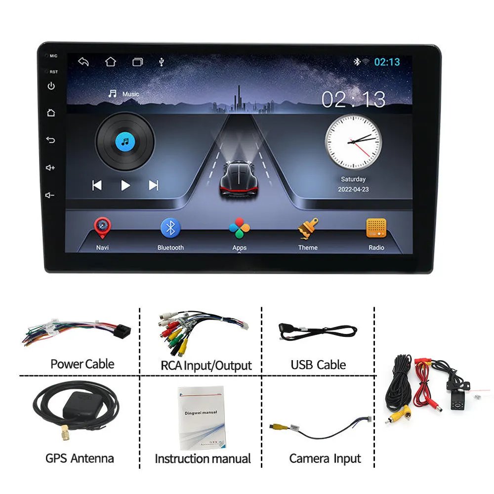 9" Android Car radio 2 Din Multimedia Player GPS Navigation Auto Stereo WIFI Bluetooth Video Player With Mirror link camera